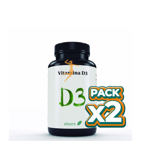 Pack 2x VITAMINA D3 1000 UI 60 COMP EBERS