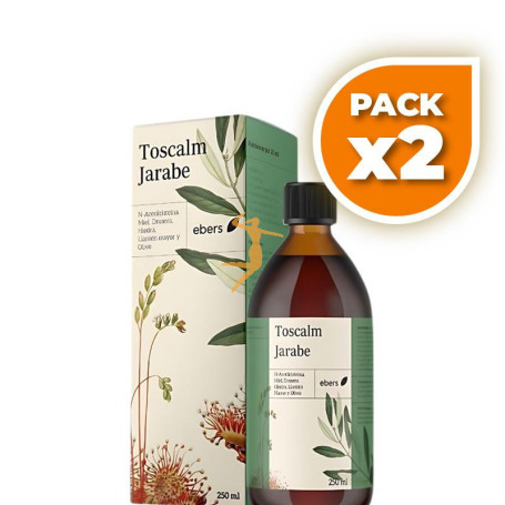 Pack 2x TOSCALM JARABE 250 ML EBERS
