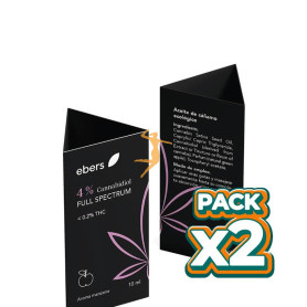 Pack 2x ACEITE DE CBD FULL SPECTRUM 4% 10ML EBERS