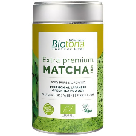 TÉ EXTRA PREMIUM MATCHA EN POLVO 70G BIOTONA