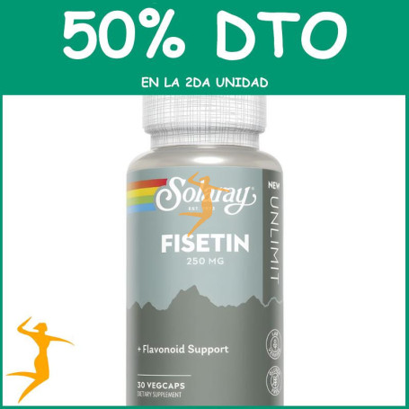 FISETIN 30 CÁPSULAS VEGETALES SOLARAY OFERTA 2 UD