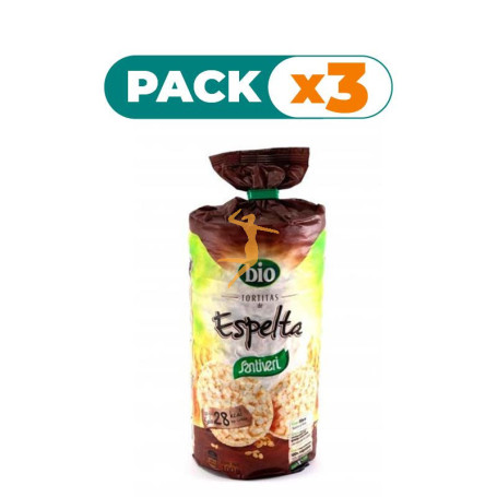 Pack 3x TORTITAS ESPELTA BIO 100Gr. SANTIVERI