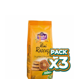 Pack 3x NOGLUT MINI ROSCOS 180Gr. SANTIVERI