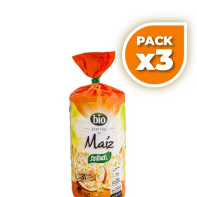 Pack 3x TORTITAS MAÍZ BIO 130Gr. SANTIVERI