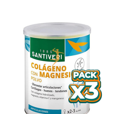 Pack 3x COLÁGENO CON MAGNESIO 275G SANTIVERI