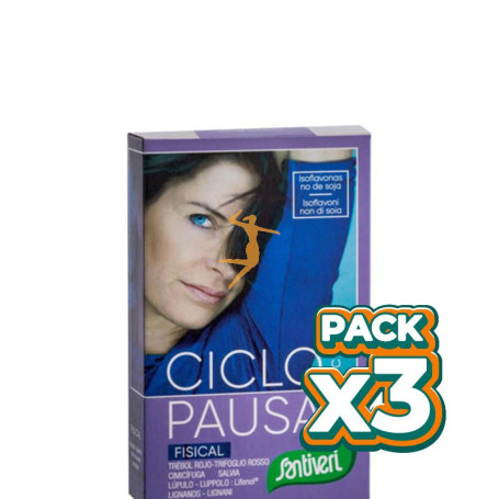 Pack 3x CICLOPAUSA BALANCE FISICAL COMPRIMIDOS 18Gr. SANTIVERI