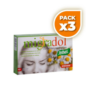 Pack 3x MIGRADOL TANACETUM CÁPSULAS 14Gr. SANTIVERI