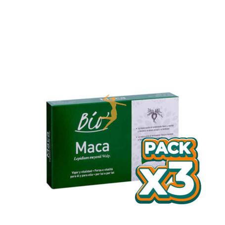 Pack 3x PLANTAS CAPSULAS MACA BIO 26Gr. SANTIVERI