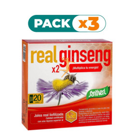 Pack 3x REALGINSENG x2 20 VIALES SANTIVERI