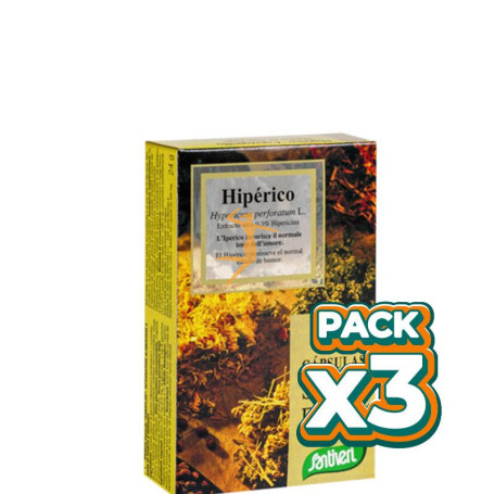 Pack 3x PLANTAS CÁPSULAS HIPÉRICO 24Gr. SANTIVERI