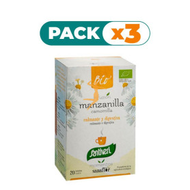 Pack 3x MANZANILLA BIO 20 FILTROS SANTIVERI