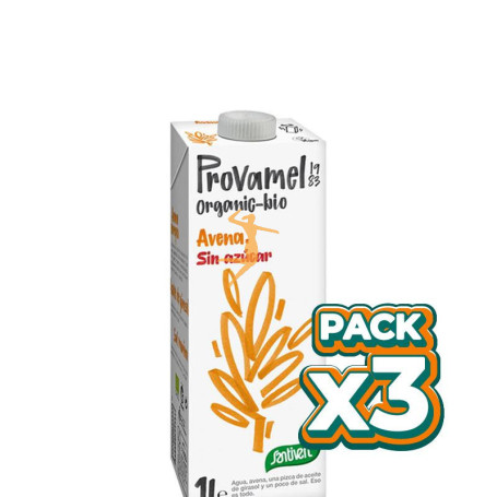 Pack 3x BEBIDA DE AVENA BIO NATURAL S/A 1Lt. SANTIVERI