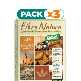 Pack 3x GALLETAS FIBRONATURA 250Gr. SANTIVERI