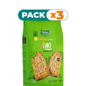 Pack 3x PAN GRILLE LINO BIO 240Gr. SANTIVERI