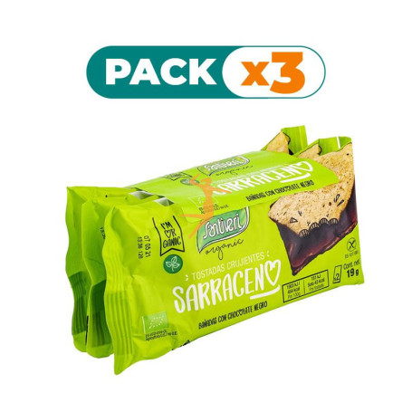 Pack 3x TOST.T.SARRACENO CHOCN.BIO 2*3