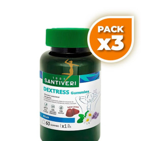 Pack 3x DEXTRESS GUMMIES 60 GOMINOLAS MASTICABLES SANTIVERI