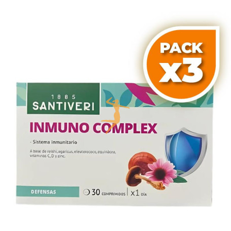 Pack 3x INMUNO COMPLEX 30 COMPRIMIDOS SANTIVERI