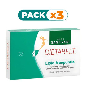 Pack 3x DIETABELT SAZIA LIPID NEOPUNTIA 30 COMPRIMIDOS SANTIVERI