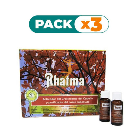 Pack 3x ACTIVADOR CRECIMIENTO DEL CABELLO 30 ML RHATMA
