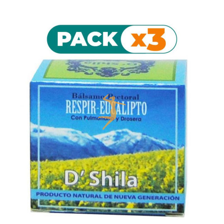 Pack 3x BÁLSAMO PECTORAL RESPIR EUCALIPTO SHILA