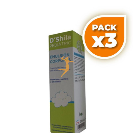 Pack 3x EMULSIÓN CORPORAL PEDIATRIC 200Ml. SHILA
