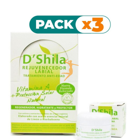 Pack 3x TRATAMIENTO REJUVENECEDOR LABIAL HIERBABUENA 15 ML SHILA