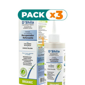 Pack 3x CHAMPÚ RECUPERADOR REFORZANTE 125Ml. SHILA