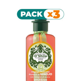 Pack 3x CHAMPÚ PROTEICO DE HINOJO 300Ml. SHILA