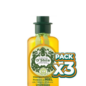 Pack 3x CHAMPÚ PROTEICO DE MIEL 300Ml. SHILA