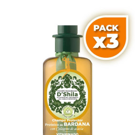 Pack 3x CHAMPÚ PROTEICO DE BARDANA 300Ml. SHILA