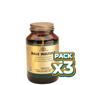 Pack 3x MALE MULTIPLE 60 CÁPSULAS SOLGAR