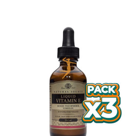 Pack 3x VITAMINA E LIQUIDA 59,2Ml. SOLGAR