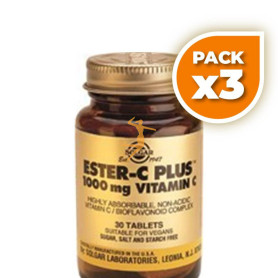 Pack 3x ESTER-C PLUS 1000Mg/180 CÁPSULAS SOLGAR