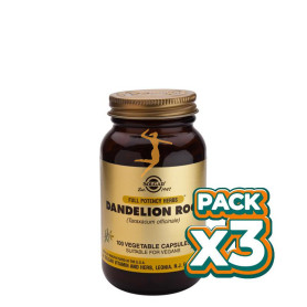 Pack 3x DIENTE DE LEÓN 100 CÁPSULAS VEGETALES SOLGAR