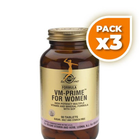 Pack 3x FORMULA VM PRIME WOMEN 90 CÁPSULAS SOLGAR
