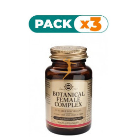 Pack 3x BOTANICAL FEMALE COMPLEX 30 CÁPSULAS SOLGAR