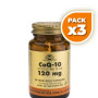 Pack 3x COENZIMA Q-10 120Mg. EN ACEITE 30 CÁPSULAS VEGETALES SOLGAR