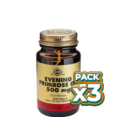 Pack 3x ACEITE DE PRIMULA DE ROSA 180 CÁPSULAS SOLGAR