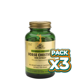 Pack 3x CASTAÑO DE INDIAS 60 CÁPSULAS VEGETALES SOLGAR