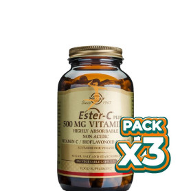 Pack 3x ESTER-C PLUS 500Mg. 250 CÁPSULAS SOLGAR