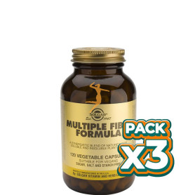 Pack 3x FORMULA DE FIBRA MULTIPLE 120 CAPSULAS VEGETALES SOLGAR