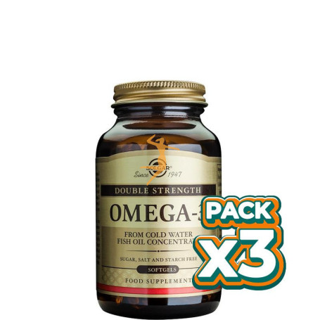 Pack 3x OMEGA-3 60 CÁPSULAS SOLGAR