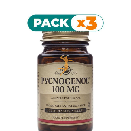 Pack 3x PINO 100 MG 30 CAPSULAS VEGETALES SOLGAR