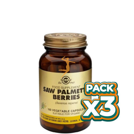 Pack 3x SABAL 100 CÁPSULAS VEGETALES SOLGAR