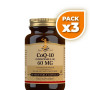 Pack 3x COENZIMA Q10 60MG 60 CÁPSULAS VEGETALES SOLGAR