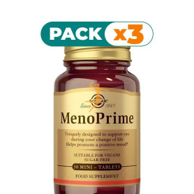Pack 3x MENOPRIME 30 MINI COMPRIMIDOS SOLGAR