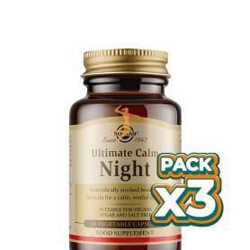 Pack 3x ULTIMATE CALMA NOCHE 30 CÁPSULAS SOLGAR