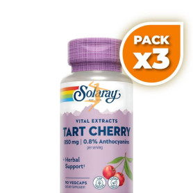 Pack 3x TART CHERRY 90 CÁPSULAS VEGETALES SOLARAY