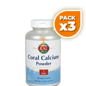 Pack 3x CORAL CALCIUM 225Gr. KAL