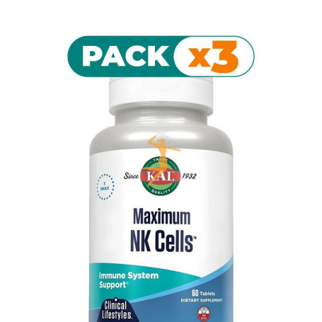Pack 3x MAXIMUM NK CELLS 60 CÁPSULAS KAL